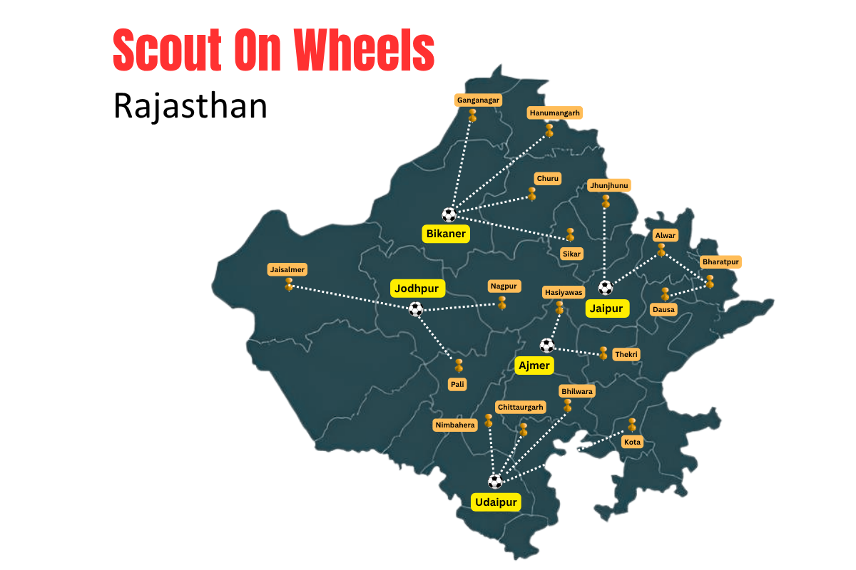 Scout On Wheels Rajasthan route map