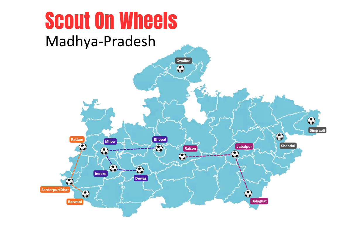 Scout On Wheels Madhya Pradesh route map